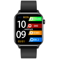 MOVR Classic Black, 1.85 inches AMOLED Display (98 percent display to body ratio)